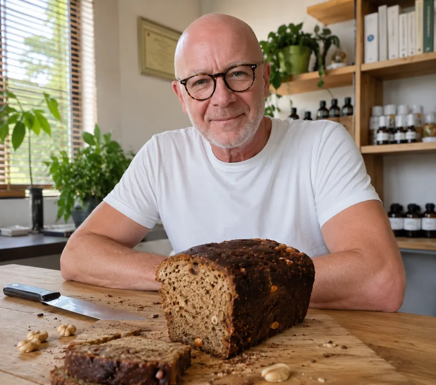 Andreas, Heilpraktiker, empfiehlt IQ Brot in seiner Praxis